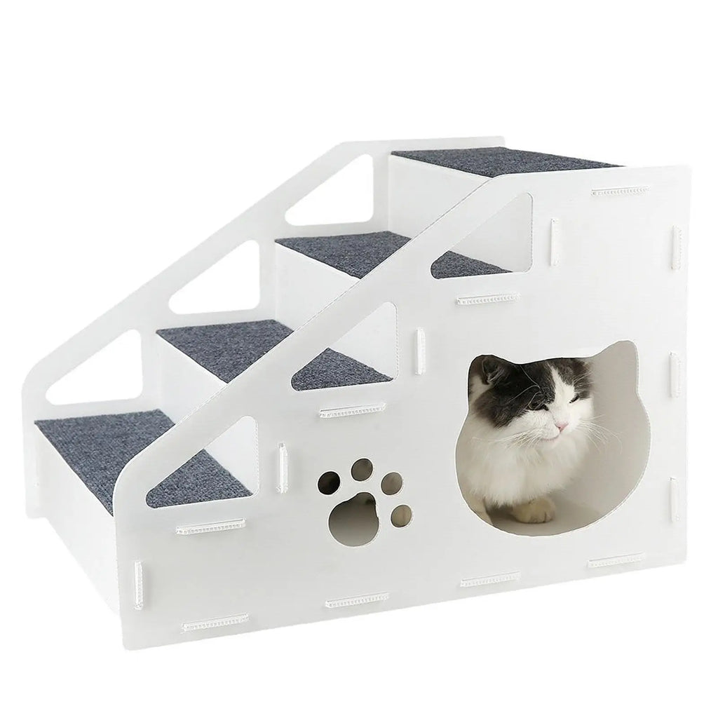 Portable Pet Stairs Detachable Dog Ramp Ladder for Small Older Dogs Cars Beds Sofas Indoor Outdoor Use