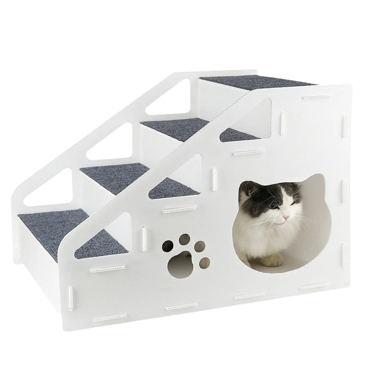 Portable Pet Stairs Detachable Dog Ramp Ladder for Small Older Dogs Cars Beds Sofas Indoor Outdoor Use