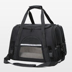 Foldable & Expandable Pet Carrier Bag - Mesh Breathable Cat/Dog Travel Bag, Convertible Crossbody Handbag for Small Pets