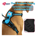 Lovtastic Creations™ No-Pull Dog Harness - with Strong & Durable Dog Leash & Free Poopbag Holder 3pcs Set | Reflective No-Choke Pet Harness