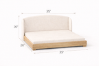 The Haven — Luxury Handcrafted Dog Bed | Solid Wood, Orthopedic, Waterproof lined