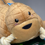GRRREEN Stuffed Walrus Animal Dog Toy for Chewers & Teeth Cleaning Brown