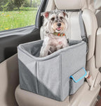 Elevated Dog Car Seat Booster Bed for Small Dogs & Cats – Travel Carrier Seat