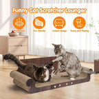 Extra Large Cat Scratcher Bed, 32” Cardboard Cat Couch & Lounger