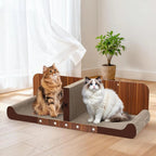 Extra Large Cat Scratcher Bed, 32” Cardboard Cat Couch & Lounger