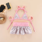 Summer Pet Clothing Pet Bikini Set Swimwear Teddy Beach Puppet Cat and Dog Clothing Pet Swimwear