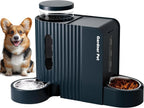 Gravity Pet Feeder & Water Dispenser Set with Stainless Steel Bowls