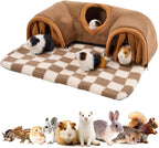 Guinea Pig Tunnel Bed Hideout Plush Tube Small Animal Rabbit Hamster