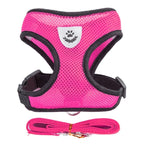 Cat Dog Harness Vest Walking Lead Adjustable Leash