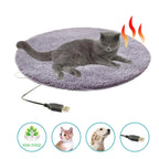 Winter Pet Electric Heating Pad Blanket Dog Cat Bed Plush Mat USB Charging For Travel