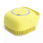 2-in-1 Pet Bath Brush – Soft Silicone Dog Cat Grooming & Massage Comb