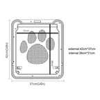 4-Way Lockable Pet Door – Durable Plastic Dog & Cat Flap for Screen Windows and Doors