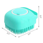 2-in-1 Pet Bath Brush – Soft Silicone Dog Cat Grooming & Massage Comb