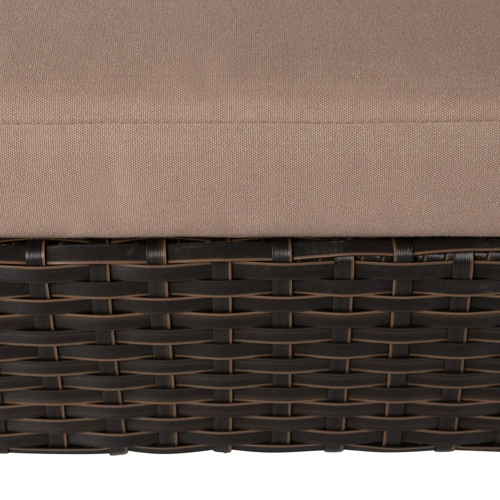 Huntley Pet Rattan Wicker Indoor Outdoor Cabana Raised Pet Bed