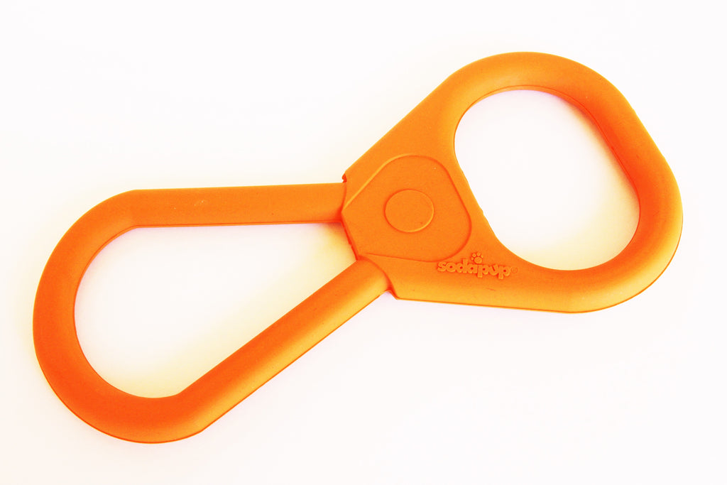 Pop Top Rubber Tug Toy for Interactive Play | Heavy Chewers | USA Made | SodaPup