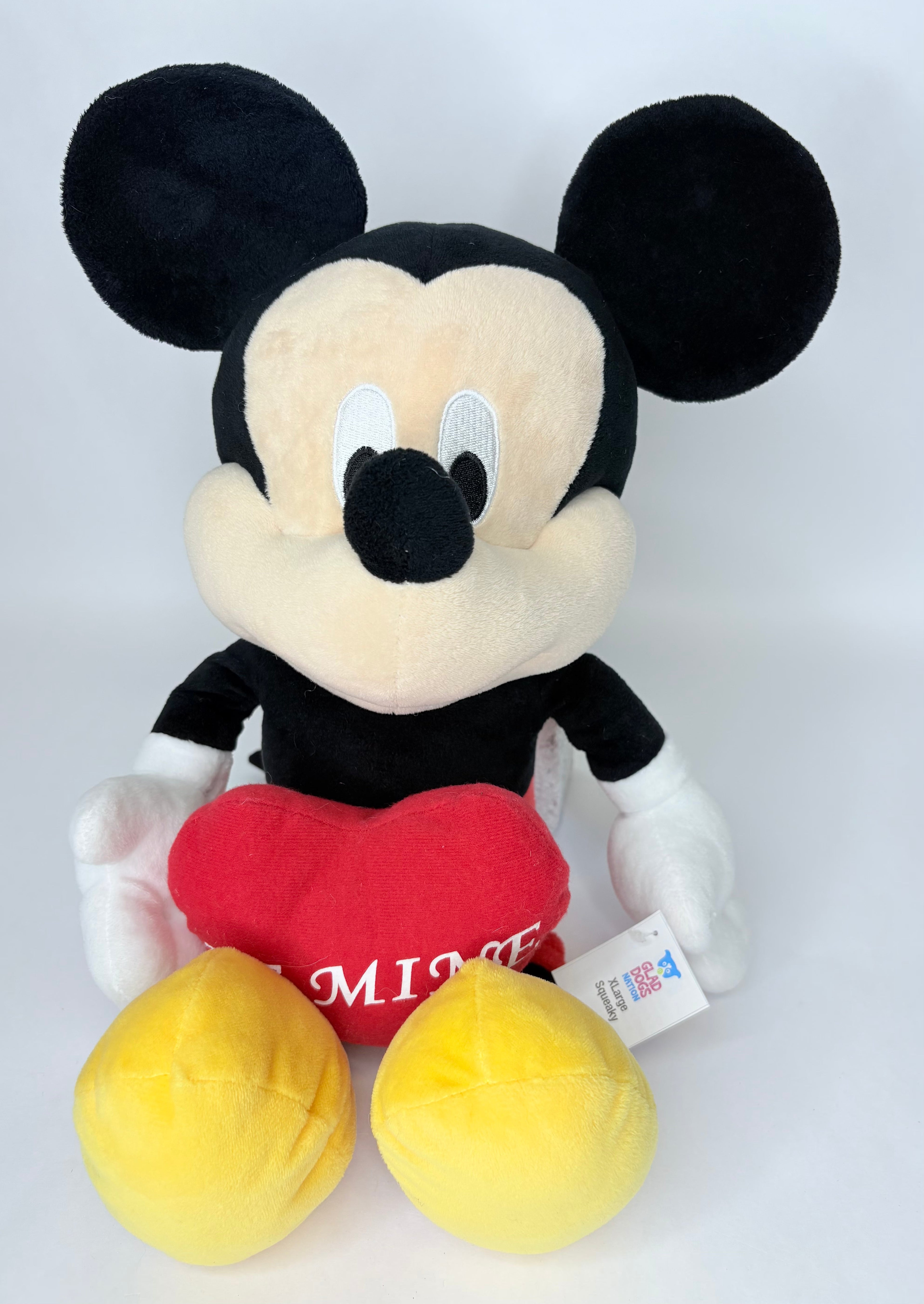 Mickey Mouse Squeak & NO Squeak Dog Toys: All Sizes