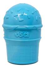 Ice Cream Cone Rubber Dog Chew Toy for Power Chewers | USA Made | SodaPup