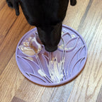 Tulip Design eMat - Enrichment Lick Mat For Dogs and Cats - With Suction Cups | USA Made