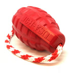 USA-K9 Grenade Rubber Dog Chew Toy | K9 Handler Reward Toy | Blue | USA Made