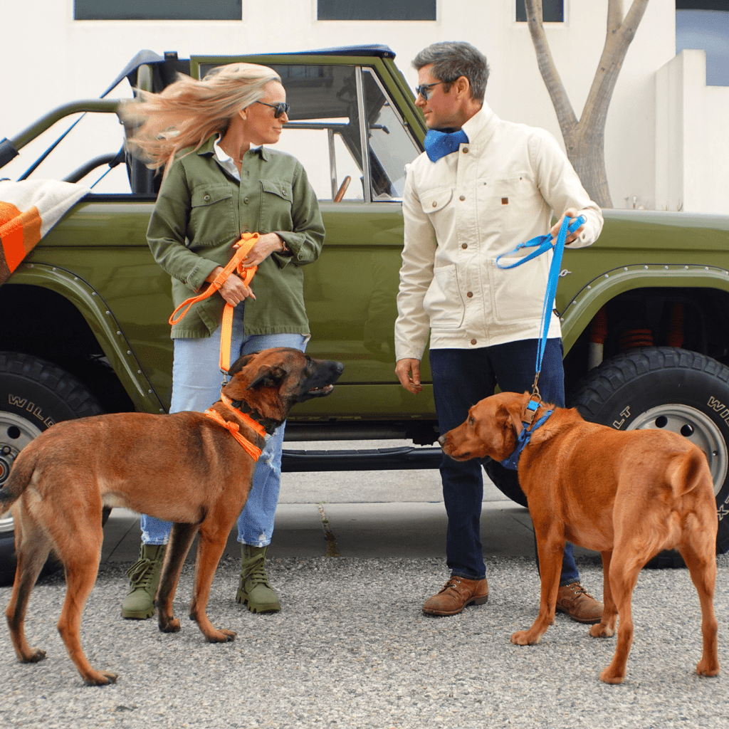Tilley + Me Hemp Cotton Dog Leash - Durable, Sustainable, Adjustable, Lightweight & Soft-Malibu