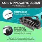 Maxpower Dual-Sided Pet Grooming Rake for Dogs & Cats – Dematting Tool
