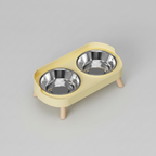 Elevated Dual-Bowl Feeding Station