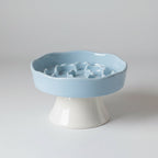 Ceramic Elevated Slow Feeder Bowl