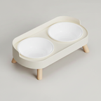 Elevated Dual-Bowl Feeding Station