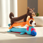 Cute Animal Plush Dog Toy – Squeaky Chew Toy for Puppies & Small Dogs