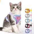 Reflective Pet Harness and Leash Set Adjustable Soft Mesh Vest for Cats and Dogs