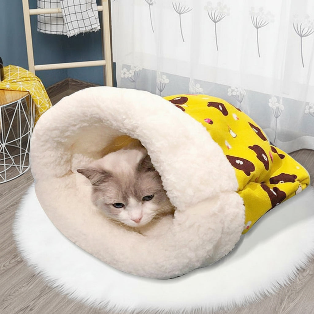 Plush Pocket Cat Sleeping Bag