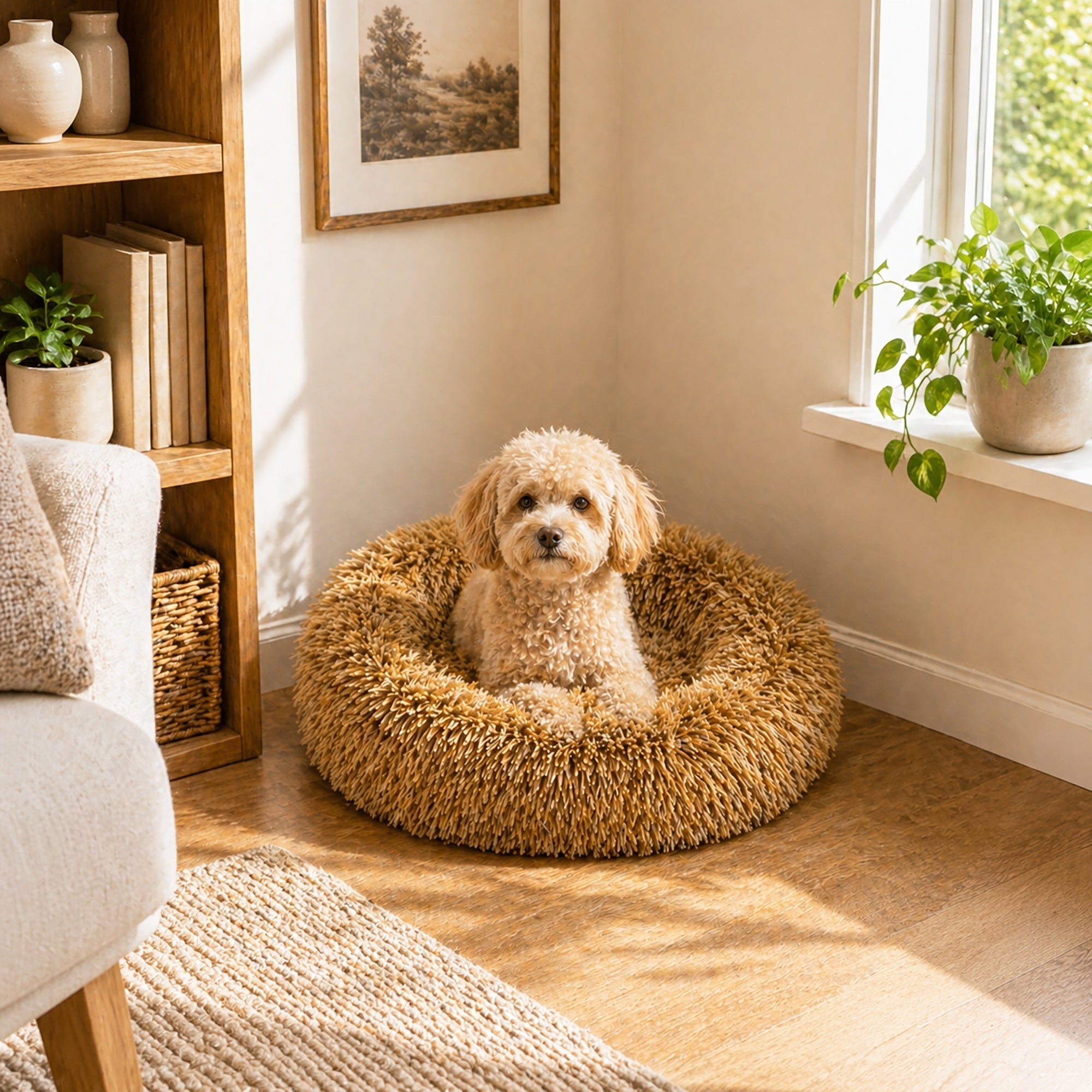 Pet Life ® 'Nestler' High-Grade Plush and Soft Rounded Pet Bed