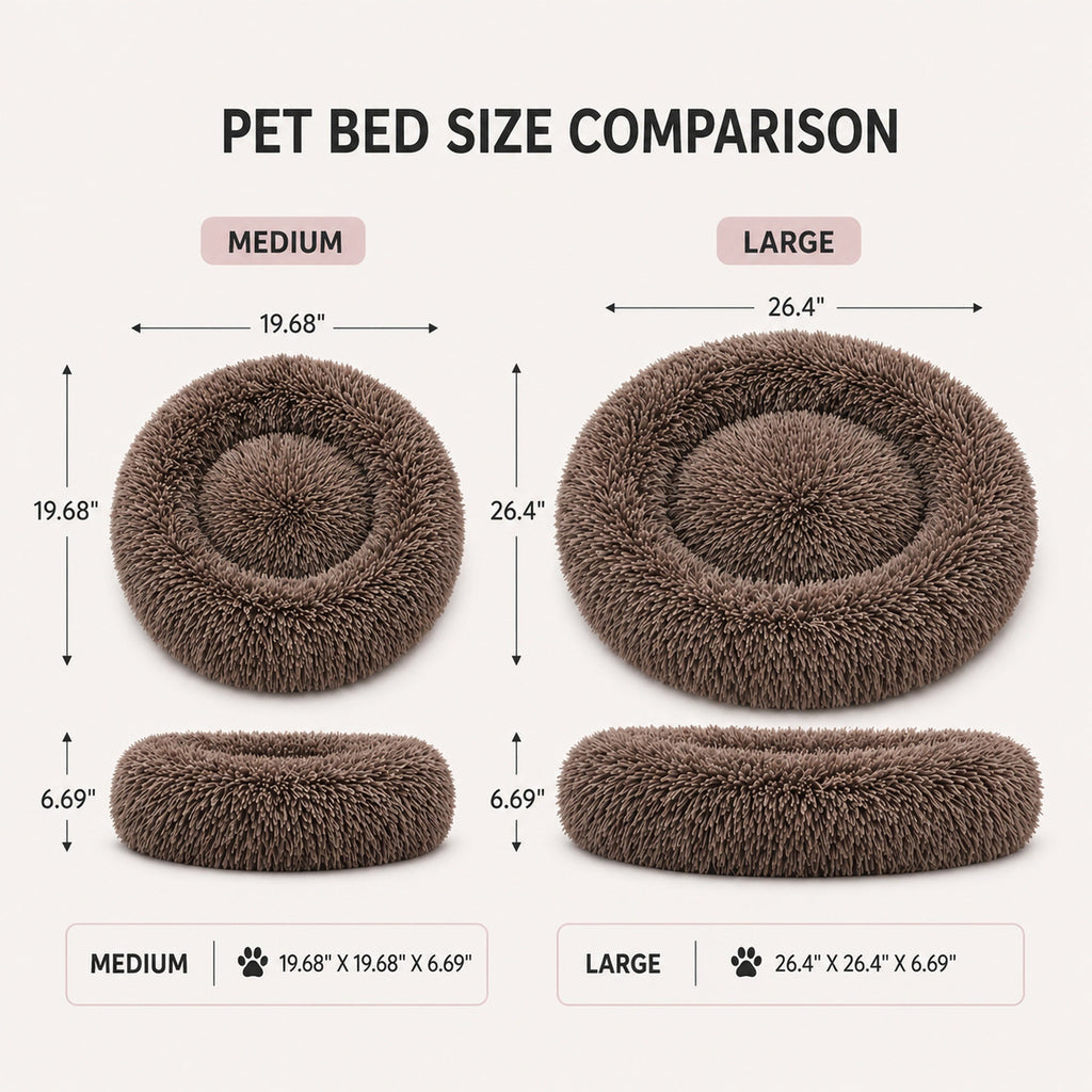 Pet Life ® 'Nestler' High-Grade Plush and Soft Rounded Pet Bed