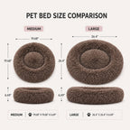 Pet Life ® 'Nestler' High-Grade Plush and Soft Rounded Pet Bed