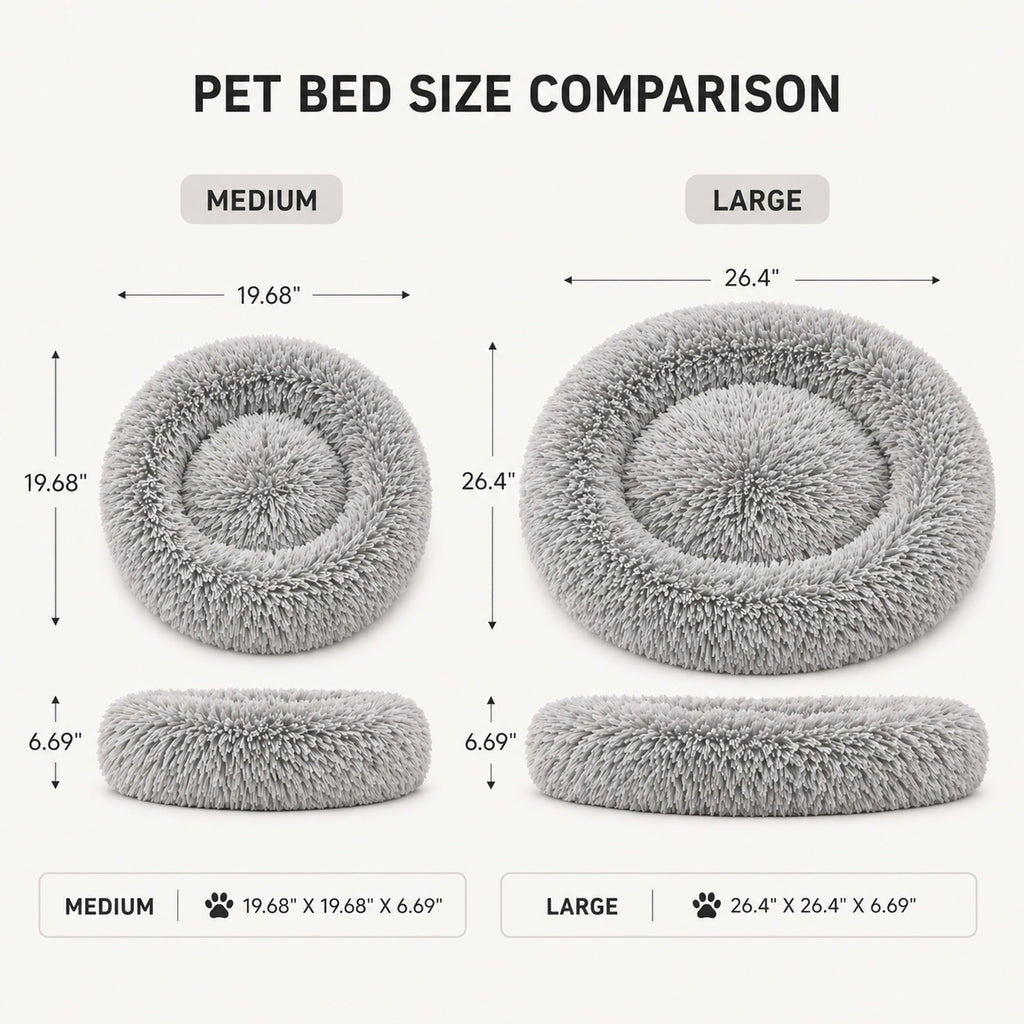 Pet Life ® 'Nestler' High-Grade Plush and Soft Rounded Pet Bed