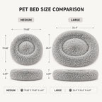 Pet Life ® 'Nestler' High-Grade Plush and Soft Rounded Pet Bed