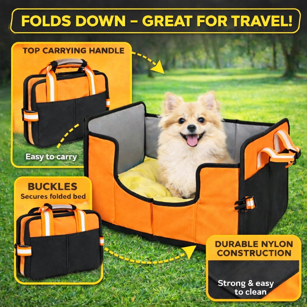 Pet Life ® 'Travel-Nest' Folding Travel Cat and Dog Bed