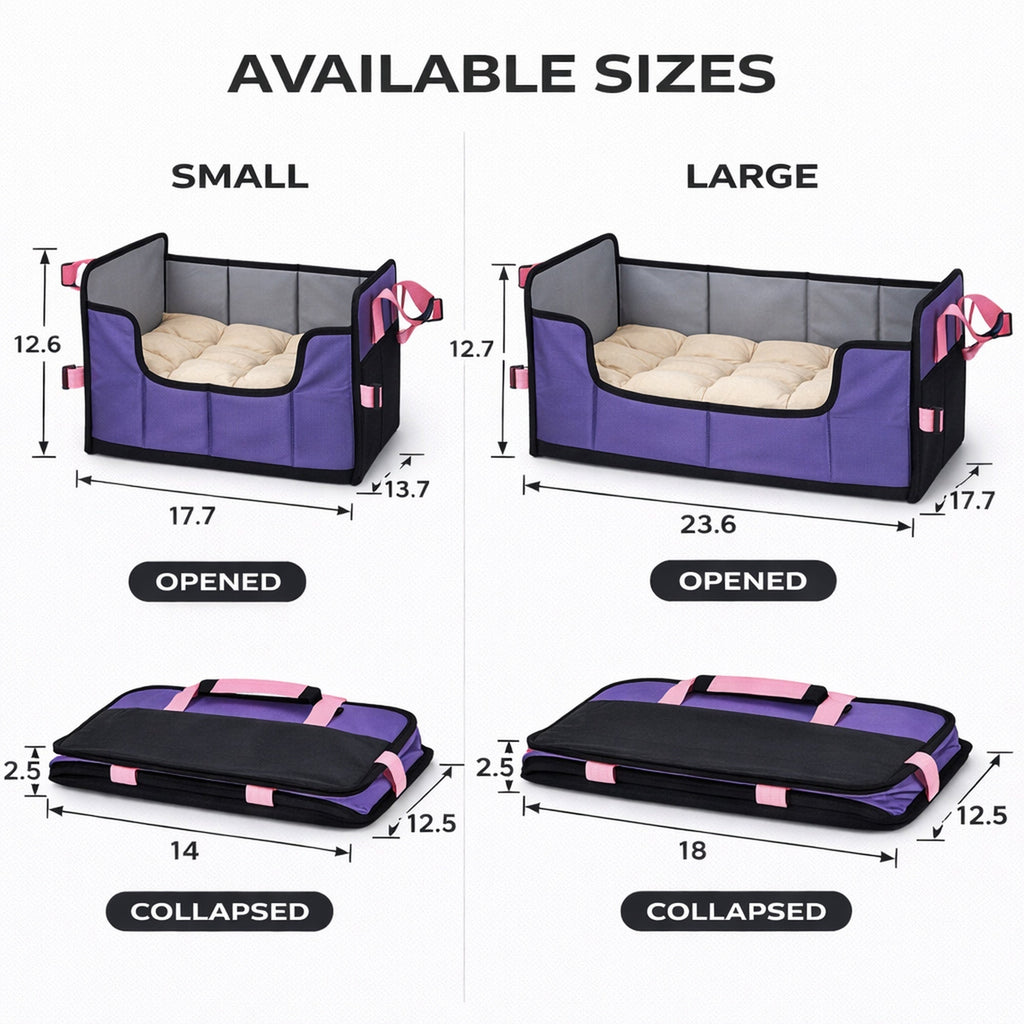 Pet Life ® 'Travel-Nest' Folding Travel Cat and Dog Bed