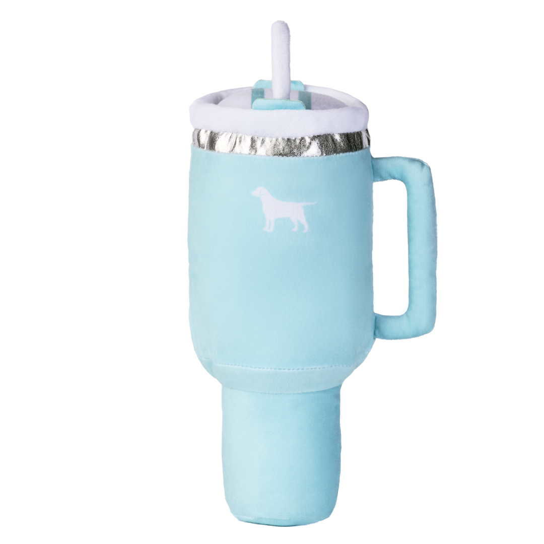 PUPROAR Pup Cup Dog Toy | Cute Squeaky Plush Tumbler Dog Toy