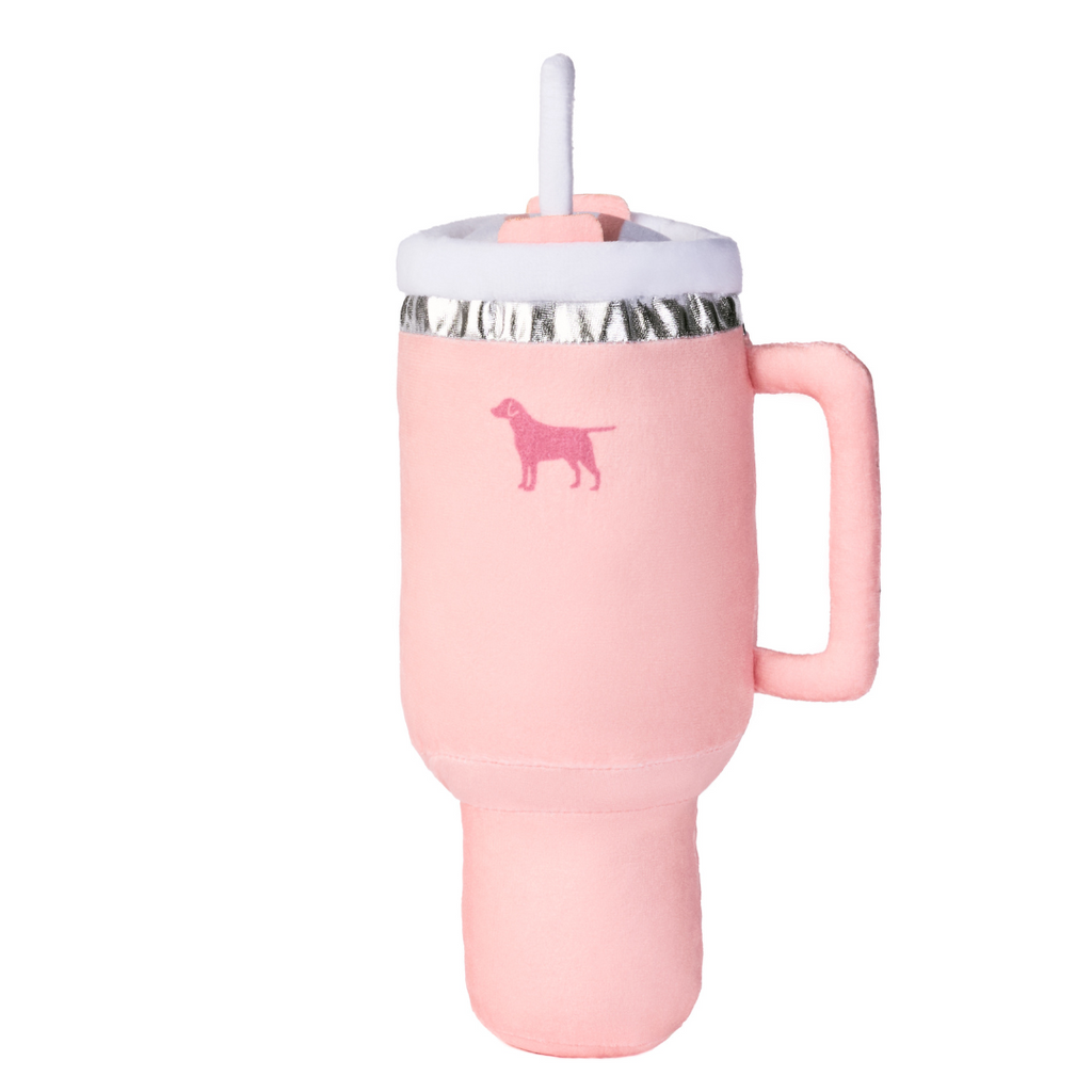 PUPROAR Pup Cup Dog Toy | Cute Squeaky Plush Tumbler Dog Toy