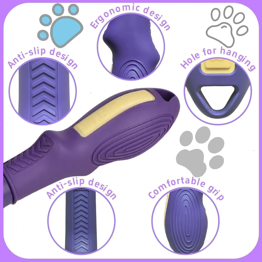 Pet Flea Comb Stainless Steel Teeth Detangling Grooming Tool Dogs Cats