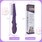 Pet Flea Comb Stainless Steel Teeth Detangling Grooming Tool Dogs Cats