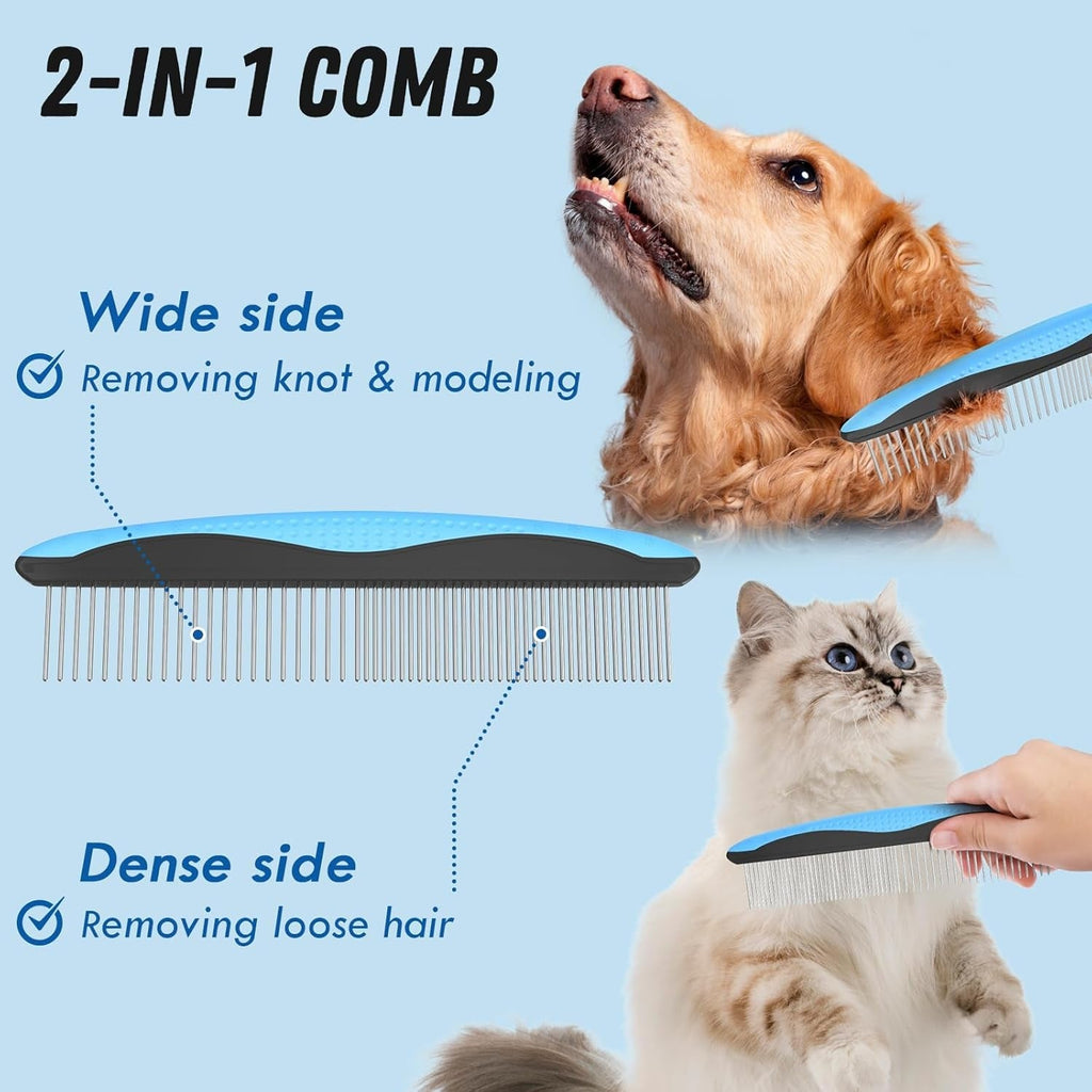 Pet Grooming Brush Comb Deshedding Dematting Tool Cats Dogs