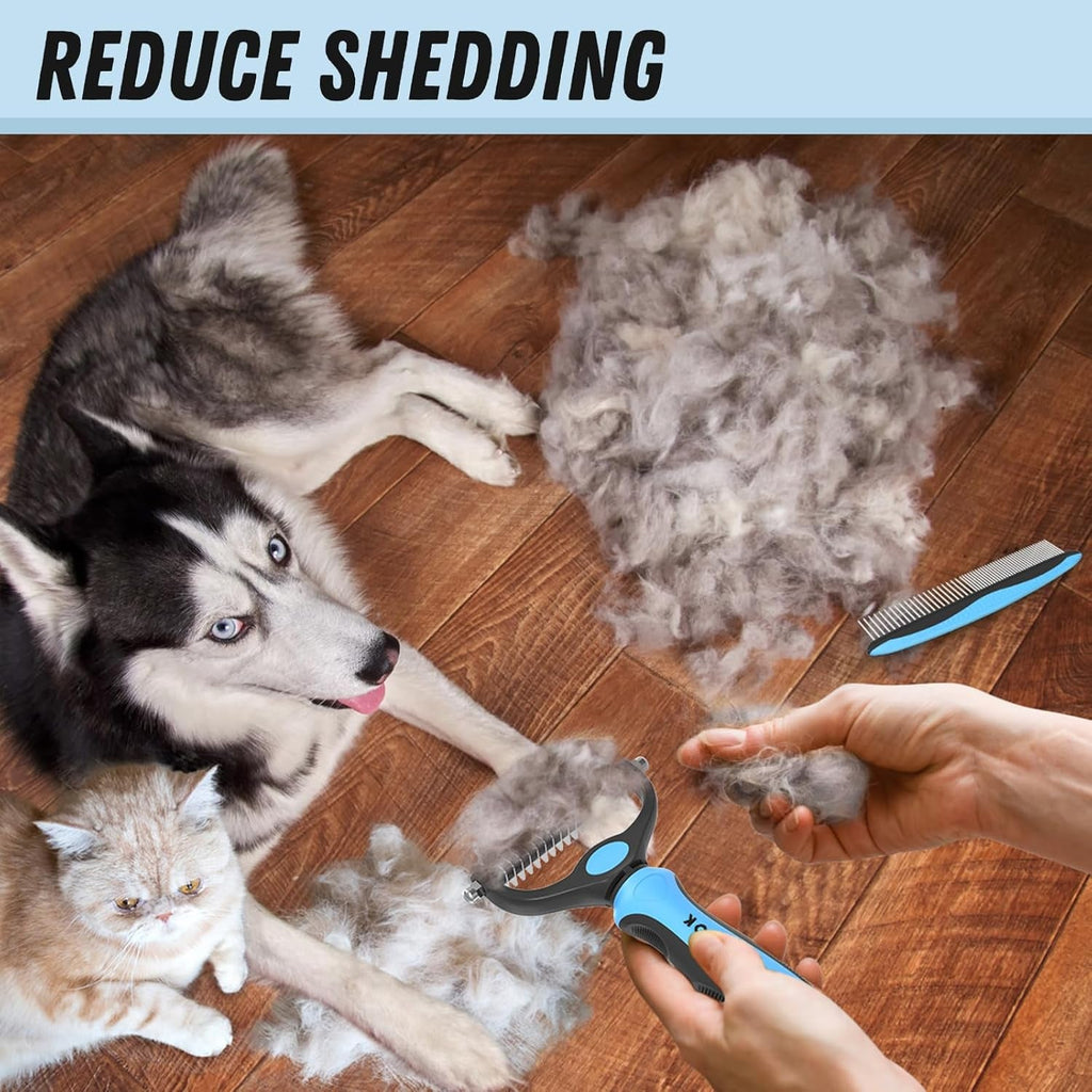 Pet Grooming Brush Comb Deshedding Dematting Tool Cats Dogs