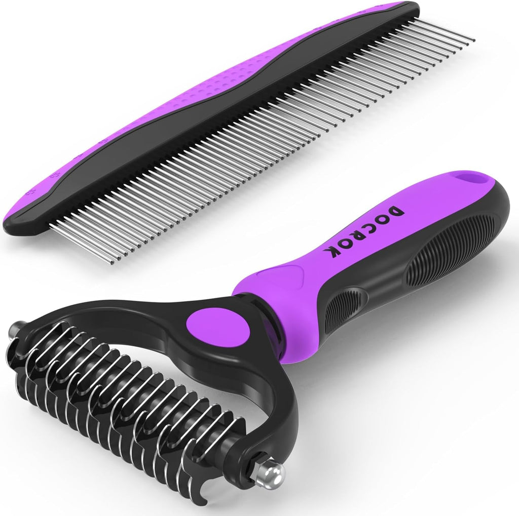 Pet Grooming Brush Comb Deshedding Dematting Tool Cats Dogs