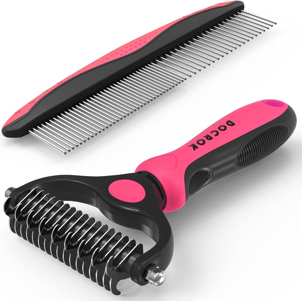 Pet Grooming Brush Comb Deshedding Dematting Tool Cats Dogs