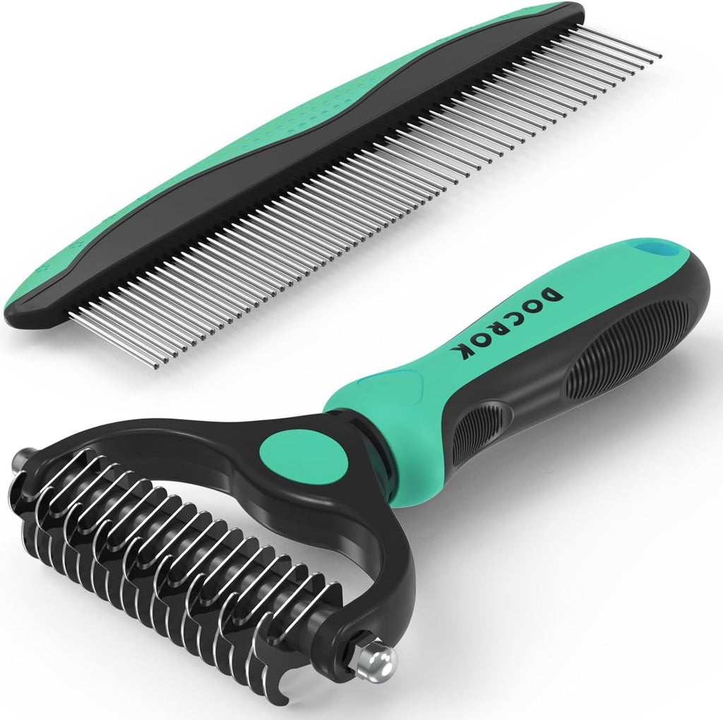 Pet Grooming Brush Comb Deshedding Dematting Tool Cats Dogs