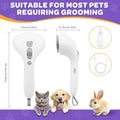 Pet Grooming Brush for Cats & Dogs- Self Cleaning Rechargeable Deshedding