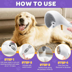 Pet Grooming Brush for Cats & Dogs- Self Cleaning Rechargeable Deshedding