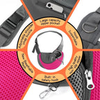 Pet Sling Carrier Adjustable Breathable Hands Free Small Dog Cat Travel